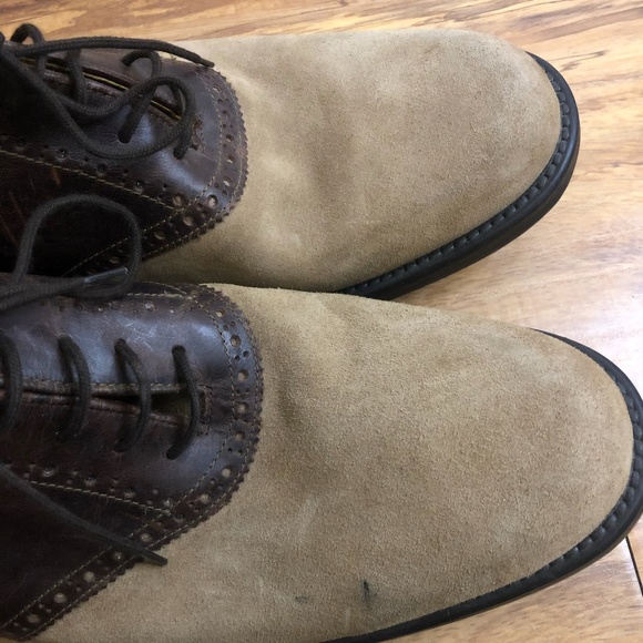 MENS STAFFORD BROWN/TAN LEATHER DRESS LOAFER main image 9